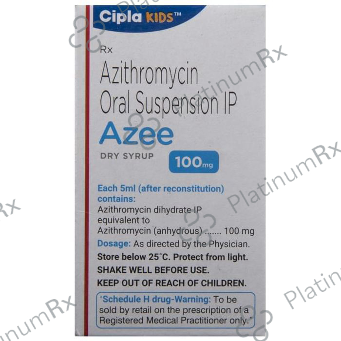 Azee 100mg Dry Syrup Peppermint