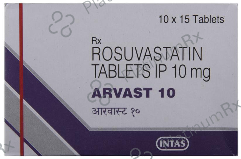 Arvast 10mg Tablet 15s