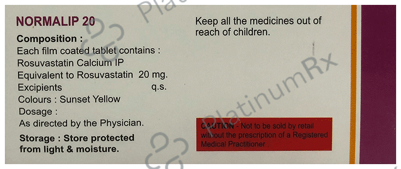 Normalip 20mg Tablet