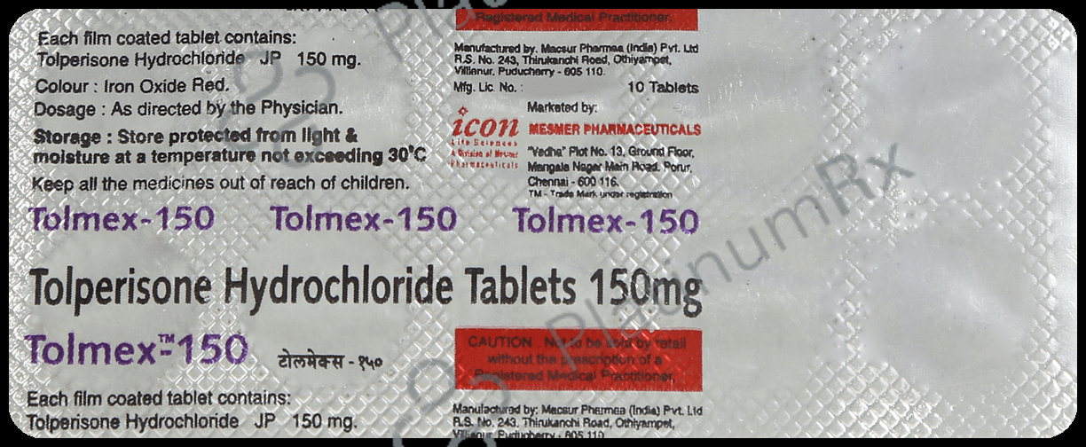 Tolmex 150mg Tablet 10s