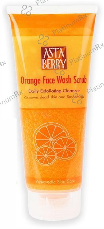 Astaberry Face Wash Scrub Orange