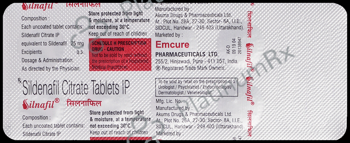 Silnafil 25mg Tablet