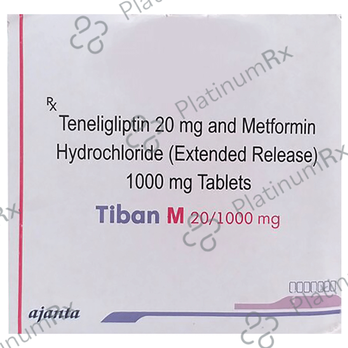 Tiban M 20/1000mg Tablet ER 15s