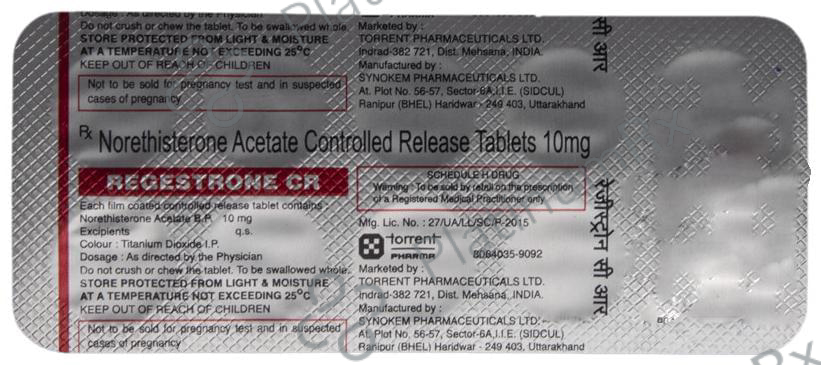 Regestrone CR 10mg Tablet 10s