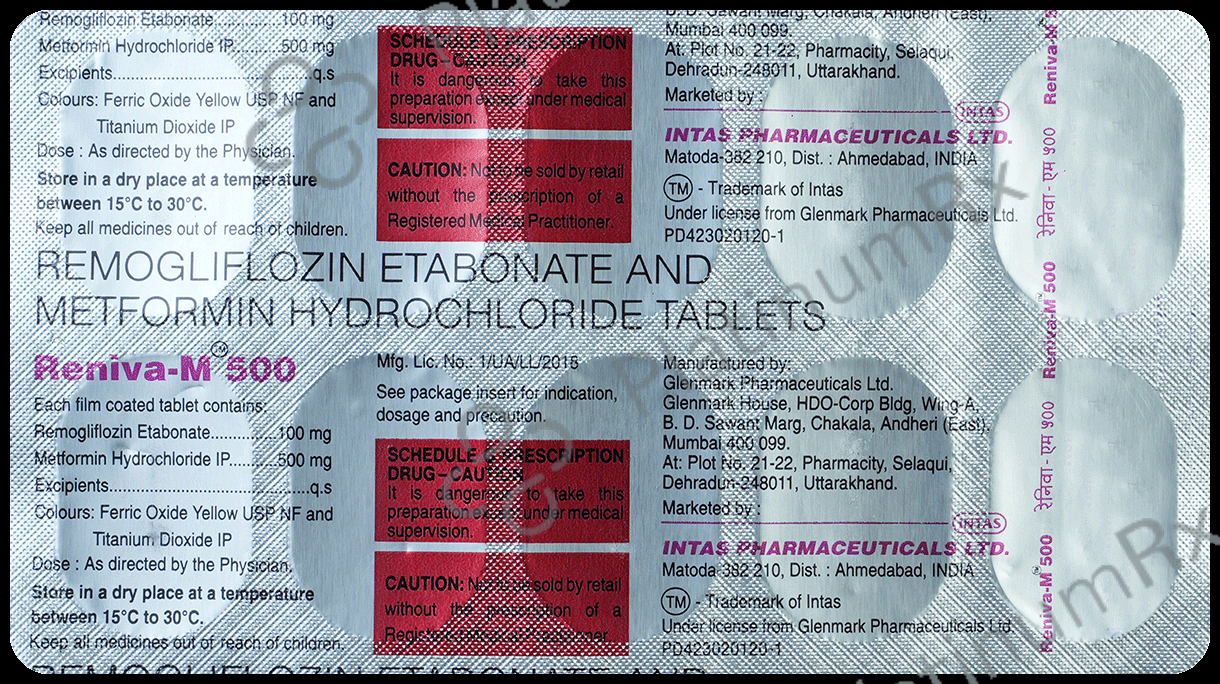 Reniva M 100mg/500mg Tablet