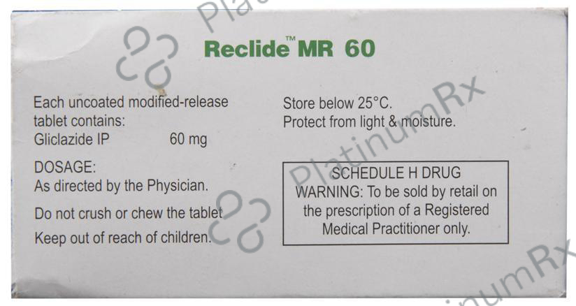 Reclide MR 60 Tablet 10 Tablet MR