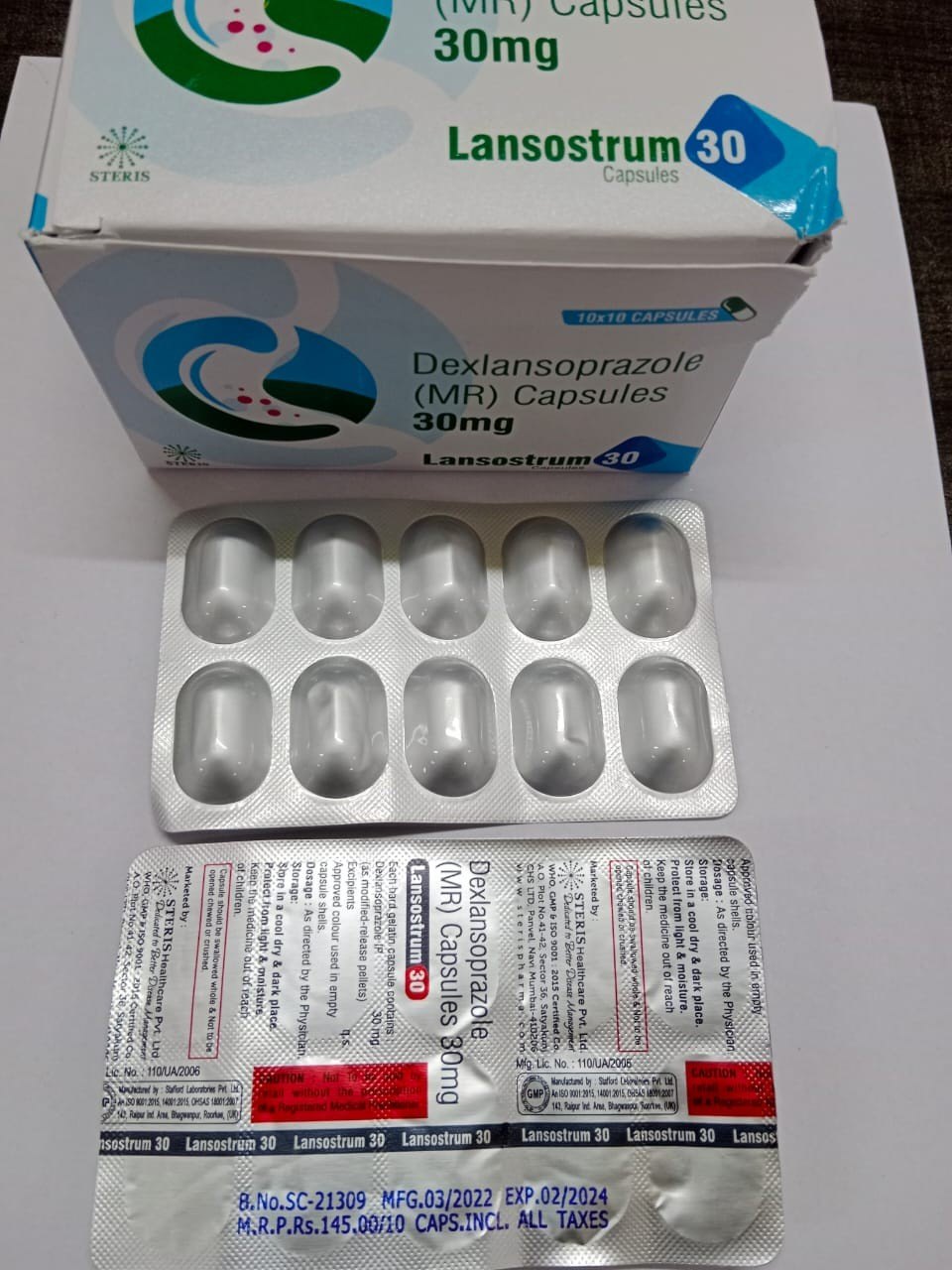 Lansostrum 30mg Capsule MR 10s