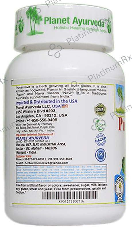 Planet Ayurveda Punarnava Mandur Tablet