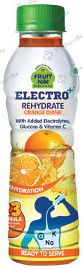 Amrutanjan Fruit Nik Electro+ Rehydrate Orange Drink