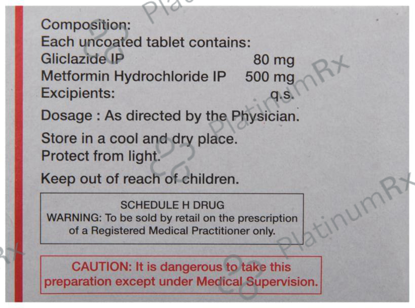 Glycigon M 80/500mg Tablet 10s