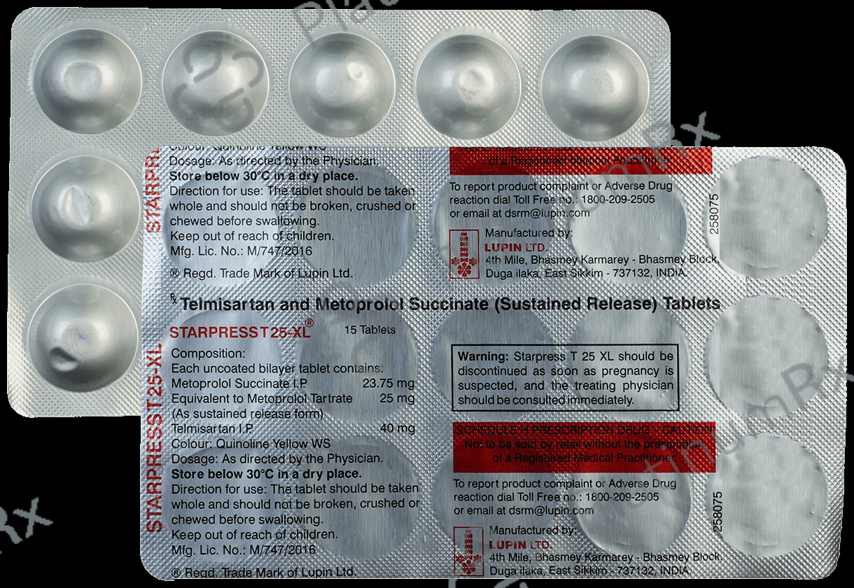 Starpress T 23.75/40mg Tablet XL 15s