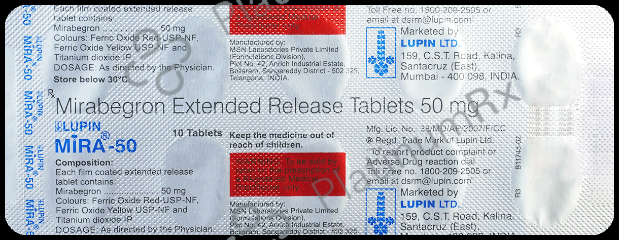 Lupin Mira 50 Tablet ER