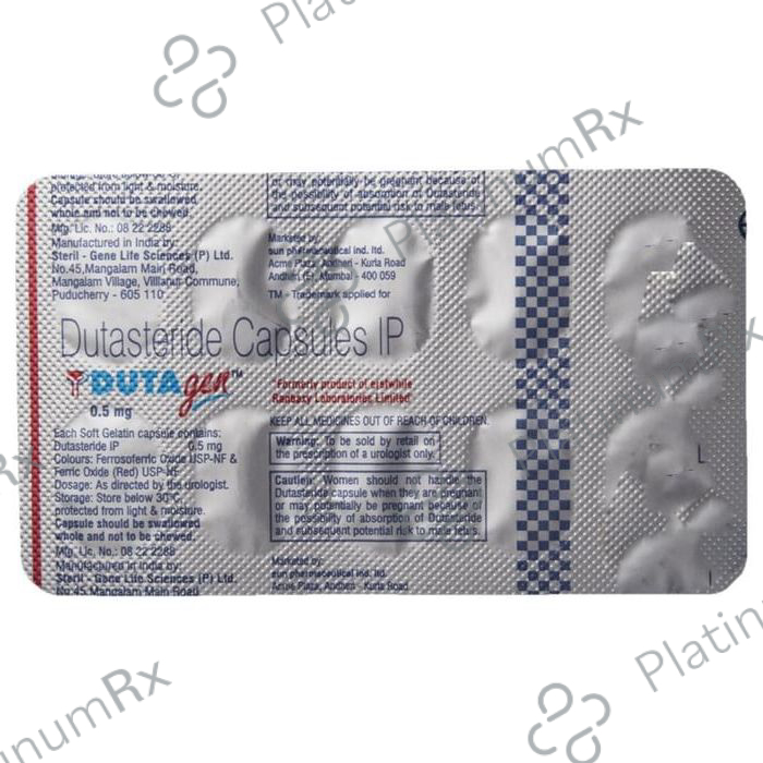 Dutagen 0.5mg Capsule 10s
