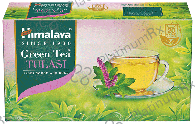 Himalaya Green Tea Sachet (2gm Each) Tulasi with Cup Free