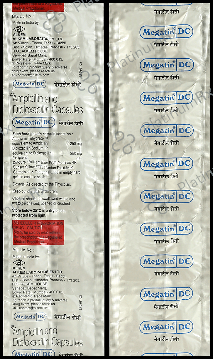 Megatin DC 250/250mg Capsule 10s