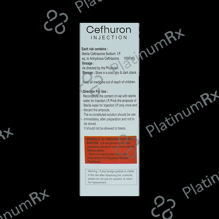 Cefhuron 1gm Injection