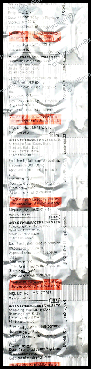 Itaspor SB 500mg Capsule 10s