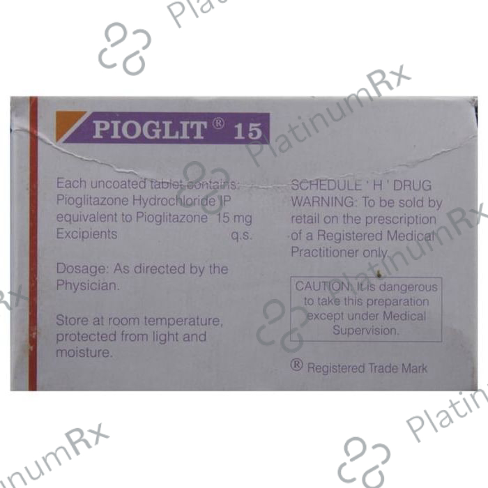 Pioglit 15mg Tablet 10s
