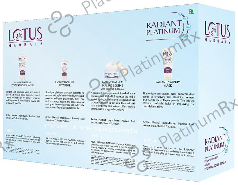 Lotus Herbals Radiant Platinum Cellular Anti-Ageing Facial Kit