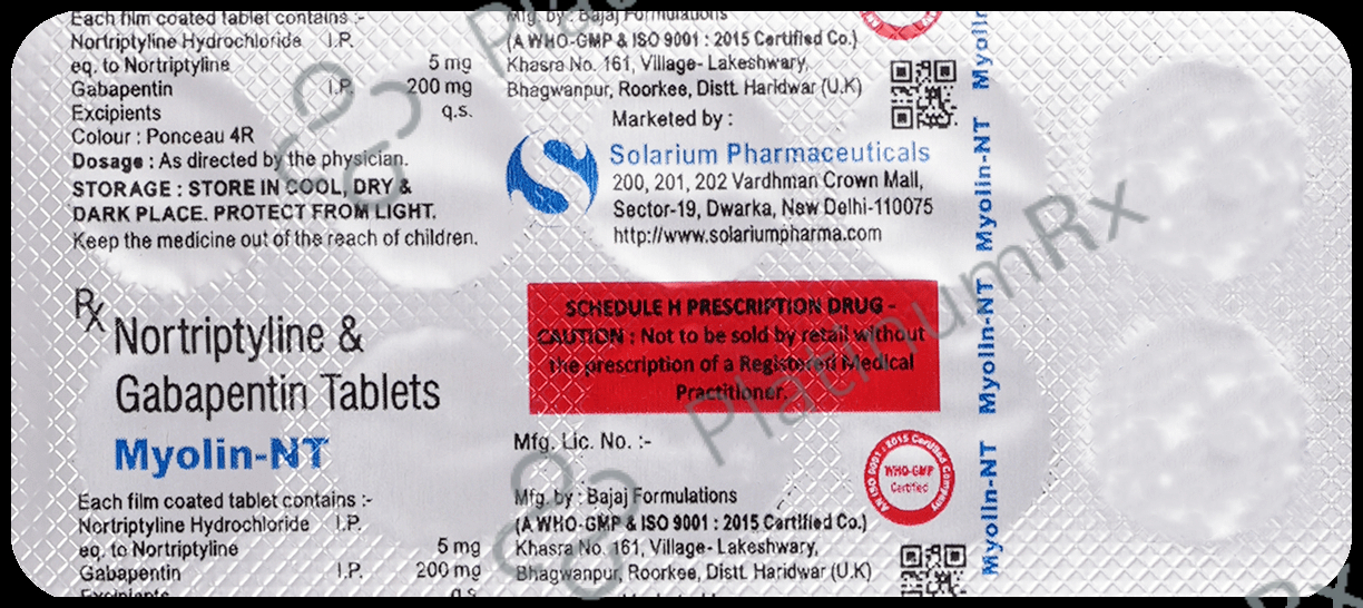 Myolin NT 200mg/5mg Tablet