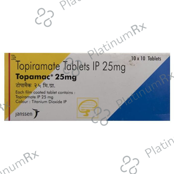 Topamac 25mg Tablet 10s
