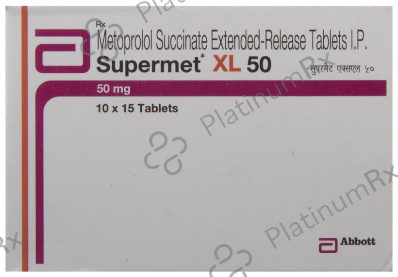 Supermet XL 50mg Tablet 15s