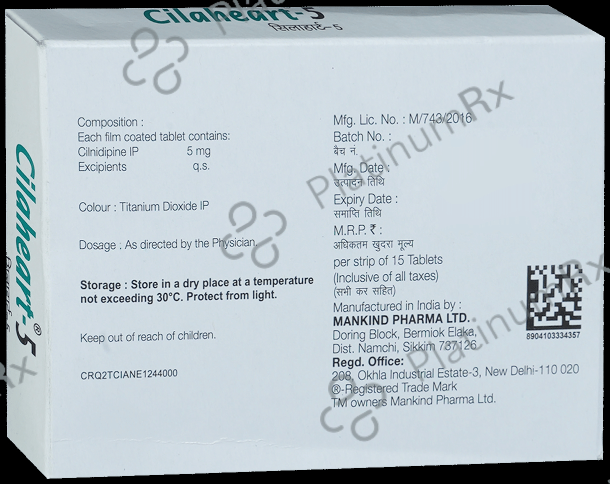 Cilaheart 5mg Tablet 15s