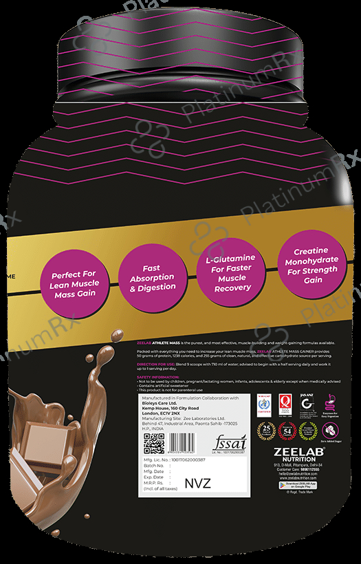 Zee Laboratories Athlete Whey Protein Salted Caramel