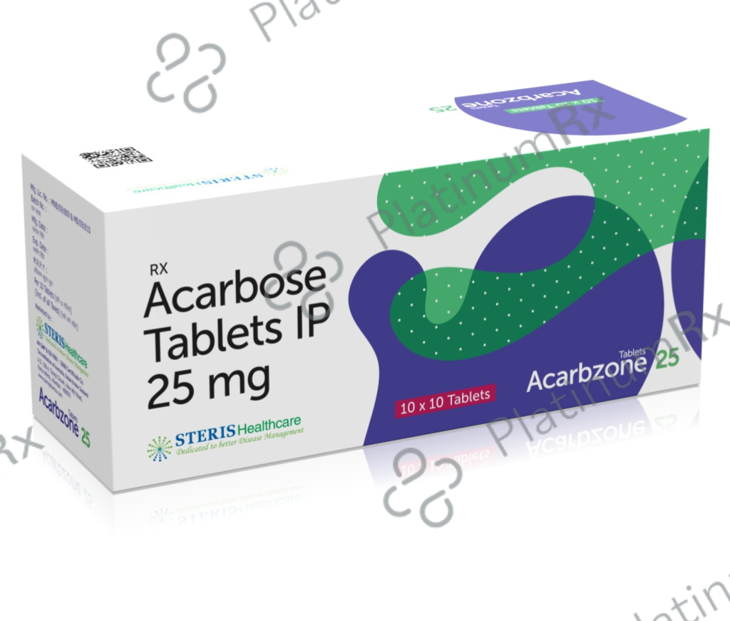 Acarbzone 25mg Tablet 10s