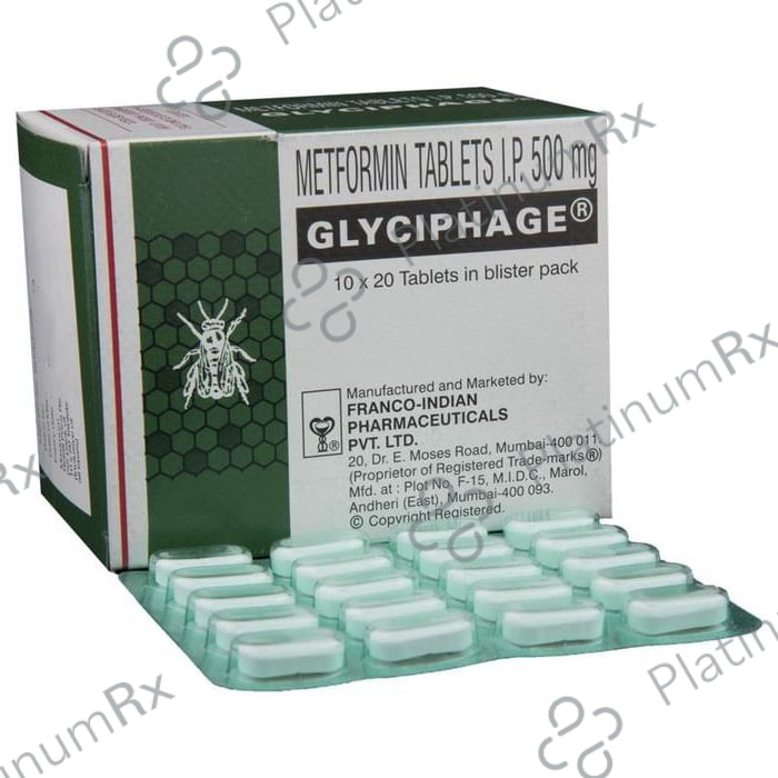 Glyciphage 500mg Tablet 20s