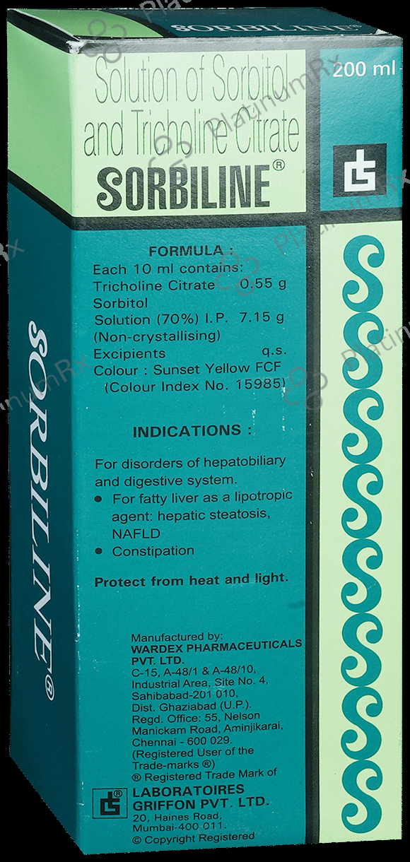 Sorbiline 7.15/0.55mg Syrup 200ml
