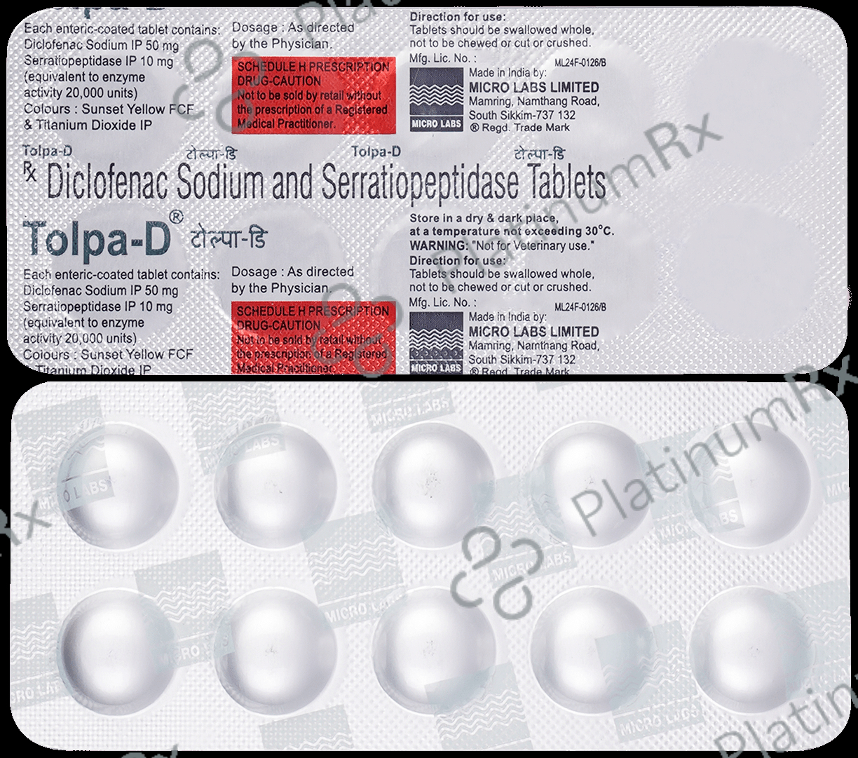 Tolpa D 50/10mg Tablet 10s