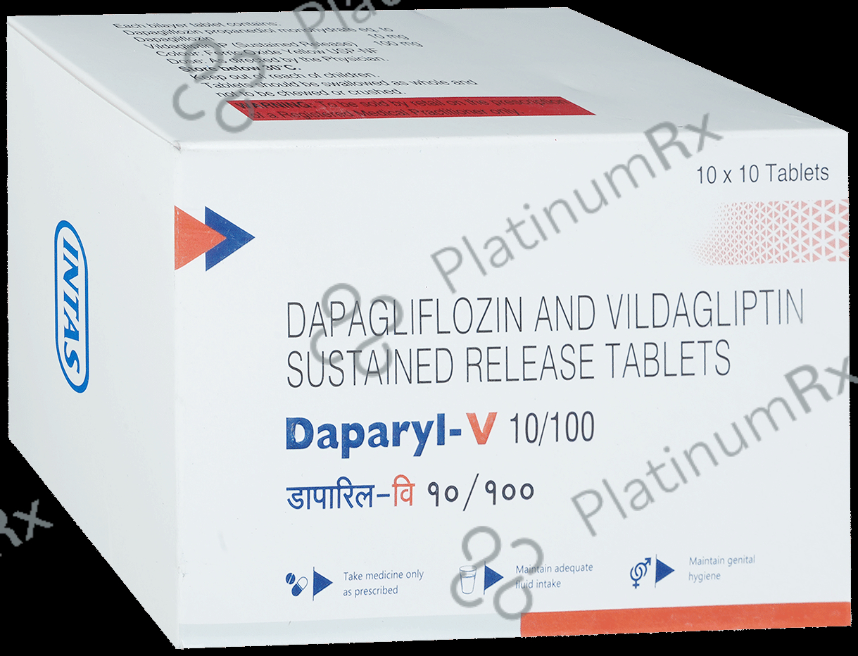 Daparyl V 10/100mg Tablet 10s