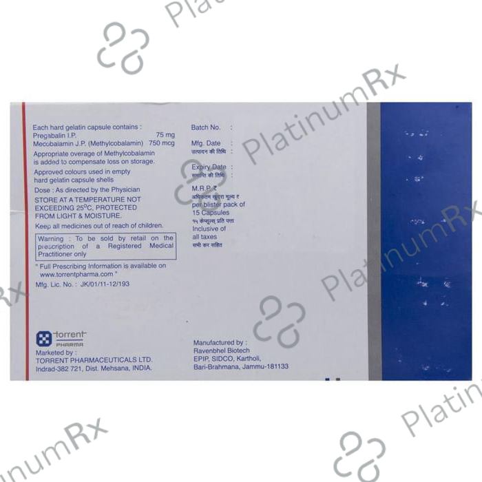 Pregalin M 75 Capsule 15 capsules