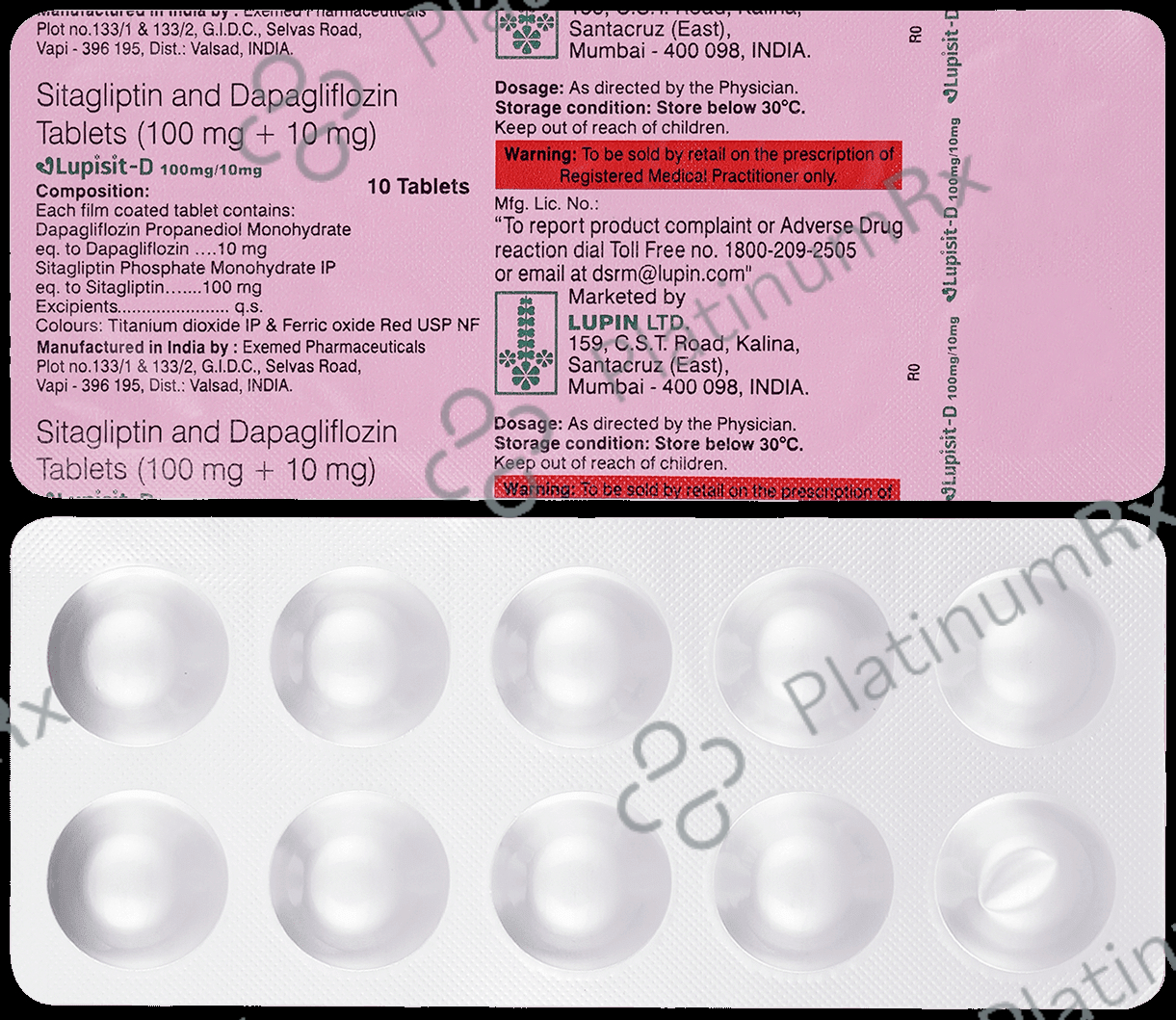 Lupisit D 10/100mg Tablet 10s
