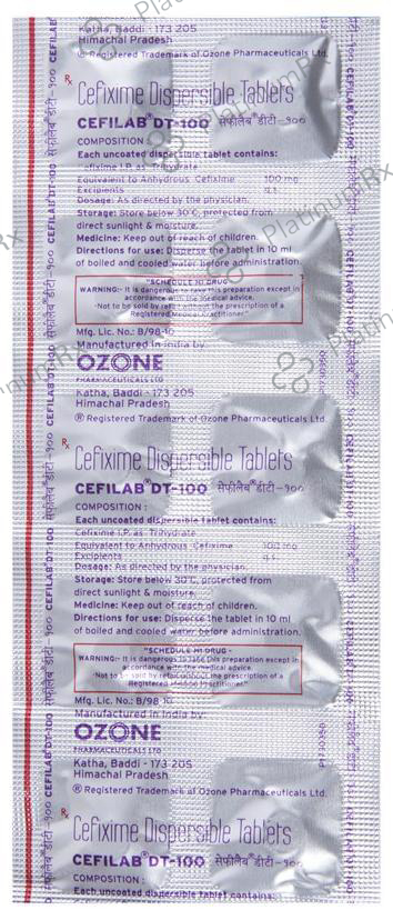 Cefilab DT 100 Tablet