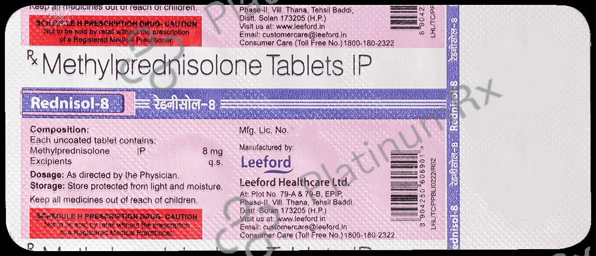 Rednisol 8mg Tablet 10s