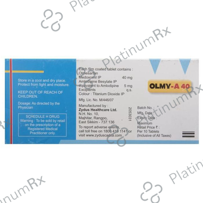 Olmy A 40 5/40mg Tablet 10s