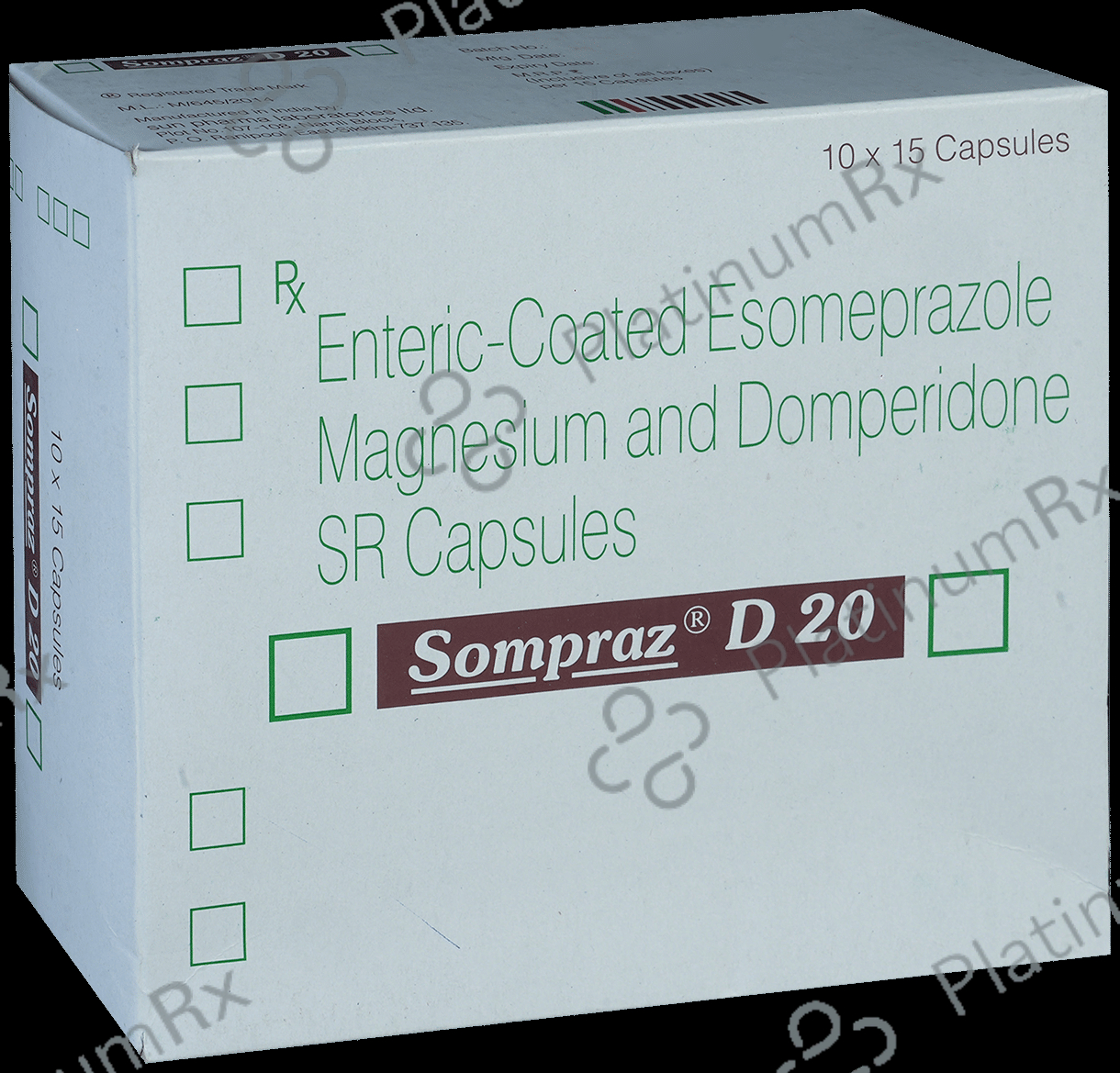 Sompraz D 20/30mg Capsule SR 15s