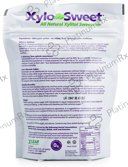 Xlear XyloSweet Xylitol Natural Sugarfree Sweetener 454 gm