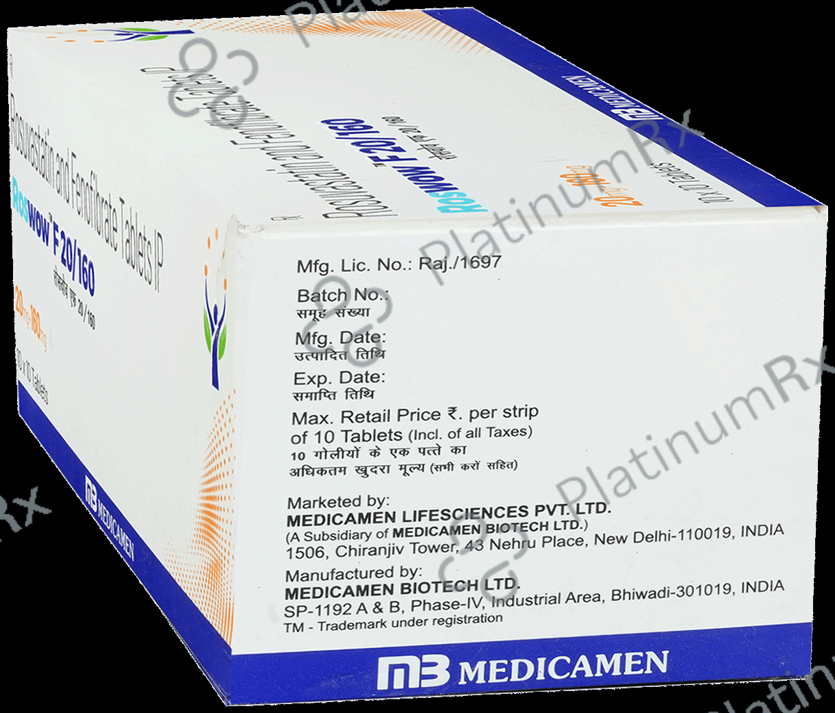 Roswow F 20/160 Tablet