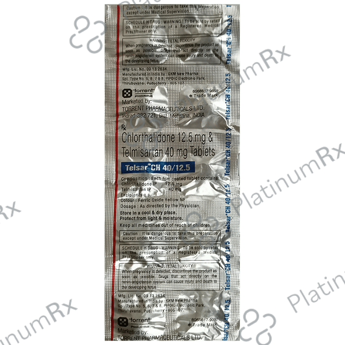 Telsar CH 12.5/40mg Tab 10s