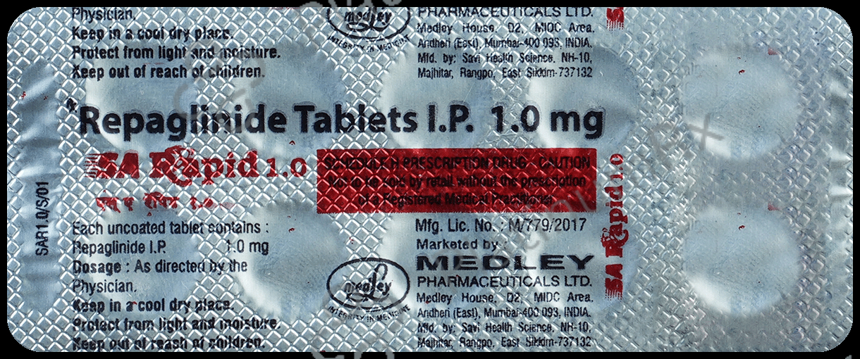 SA Rapid 1mg Tablet 10s