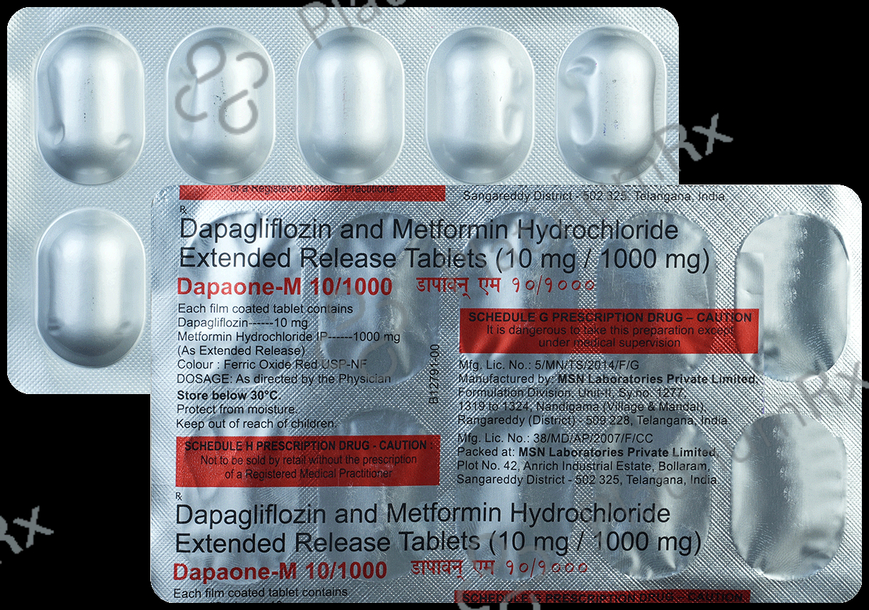Dapaone-M 10/1000 Tablet ER