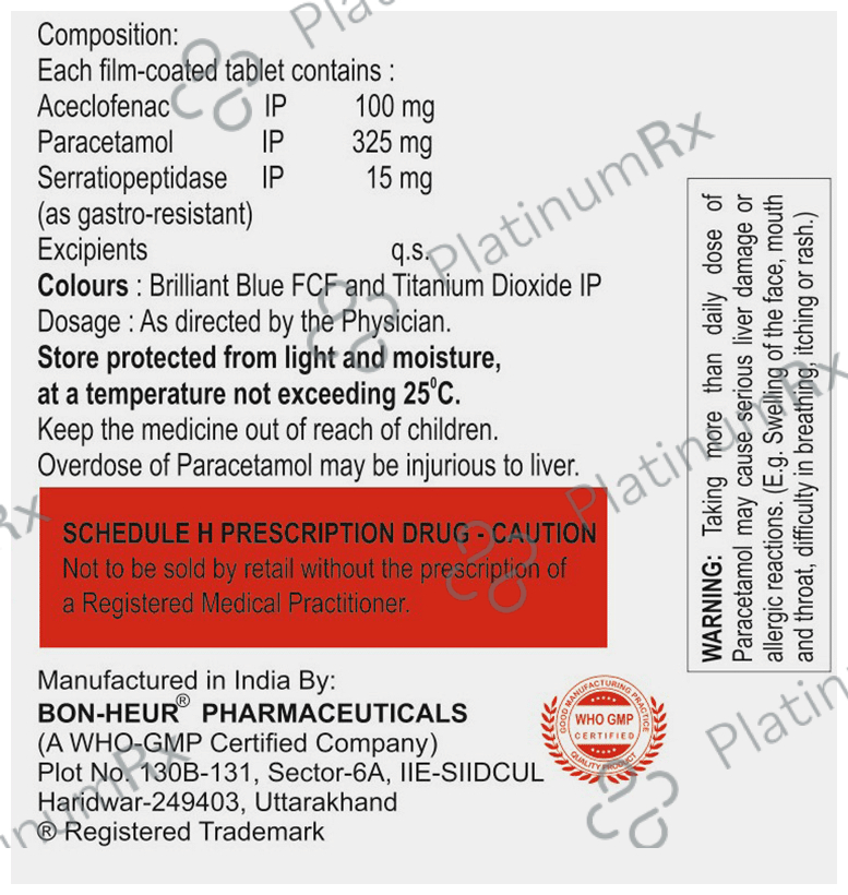 Dava-Aceclo SP Tablet