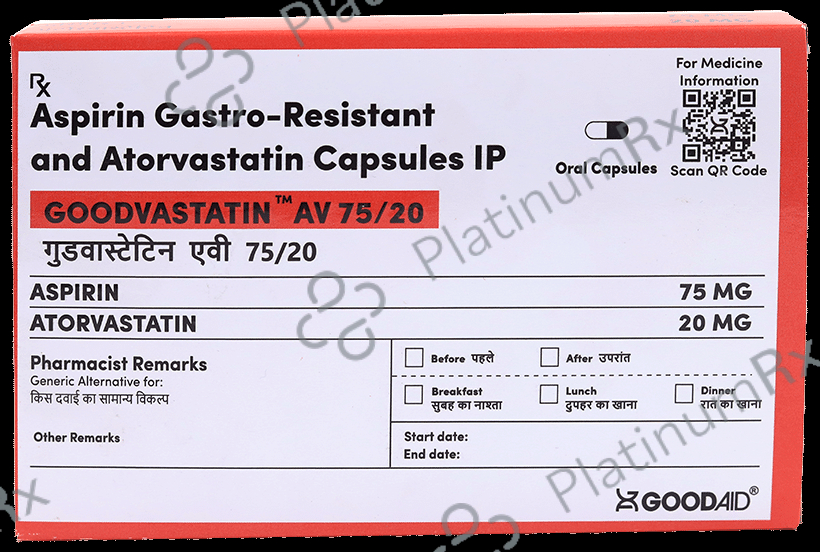 Goodvastatin AV 75/20 Capsule