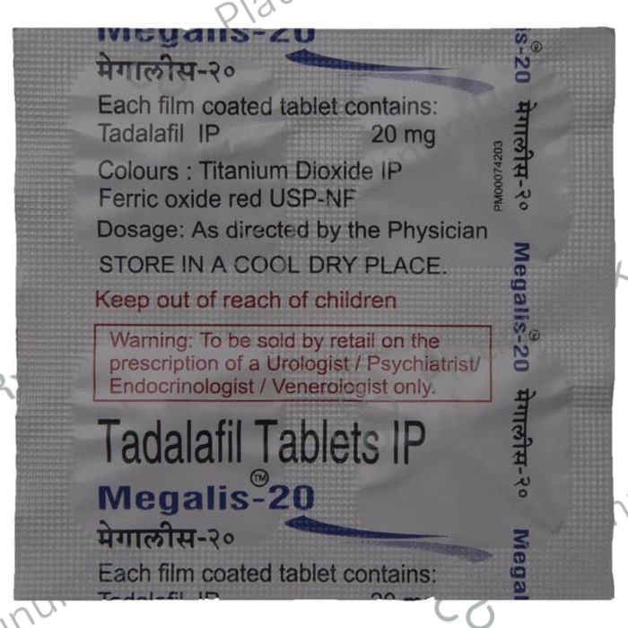 Megalis 20mg Tablet 4s