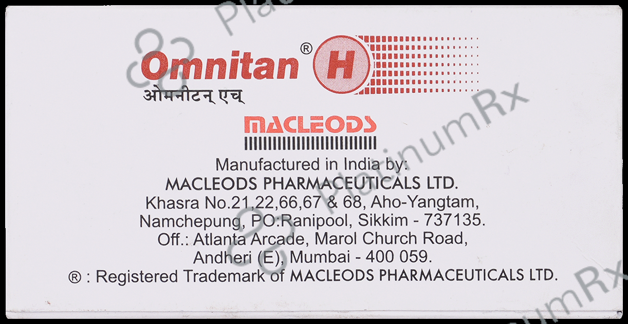 Omnitan H 12.5/50mg Tablet 15s