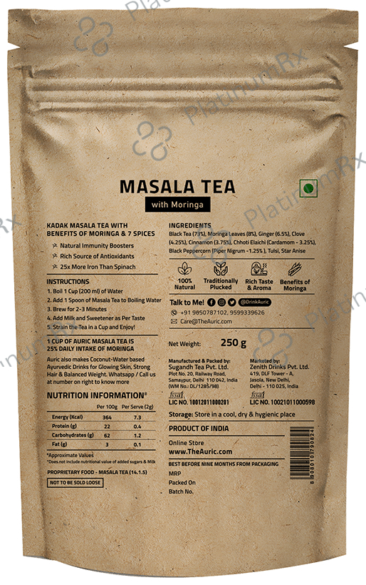 Auric Kadak Moringa Masala Tea for Immunity Boost