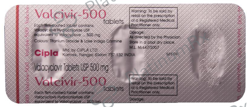 Valcivir 500mg Tablet 3s